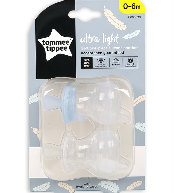 0-6M Silicone Soother 2-PK Tommee Tippee 433452
