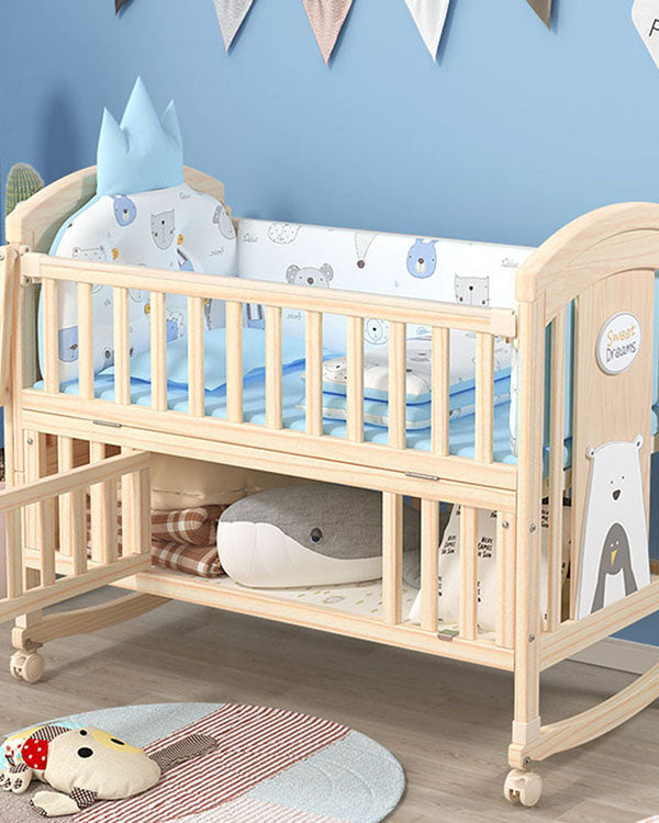 Mom Squad Baby Cot (Natural) WBB 707 (0265512) Zubaidas Online