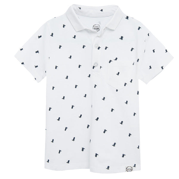 Boys Polo Shirt With Short Sleeves White CC CCB2510960