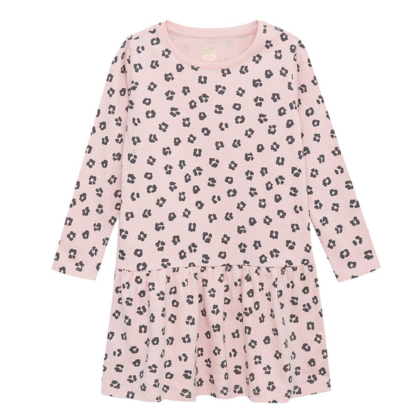 Girl's Dress with Long Sleeves Light Pink CC CCG2511141