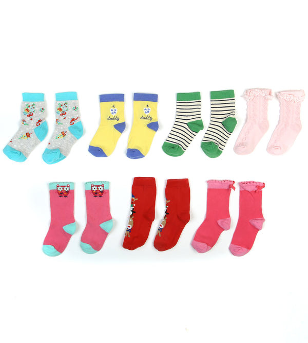 Girls Socks Pack Of 7 - 0240937