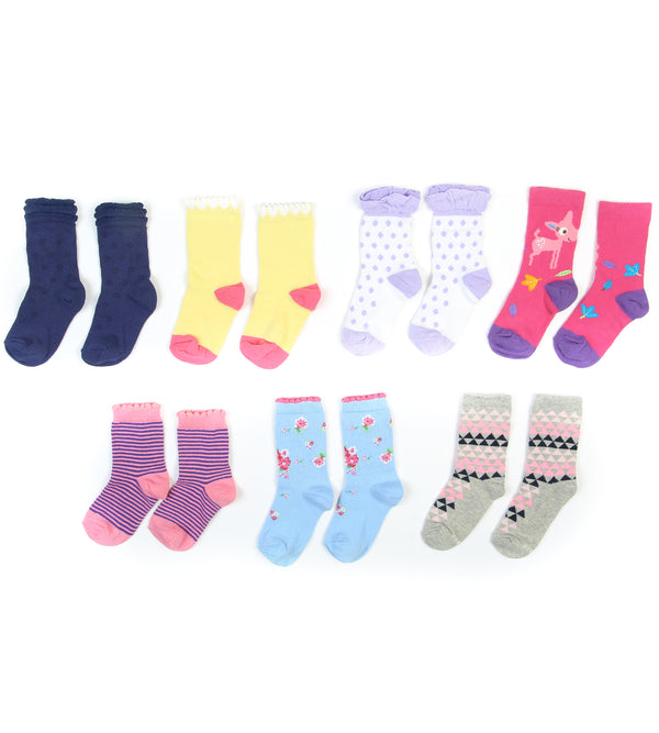 Girls Socks Pack Of 7 - 0240938