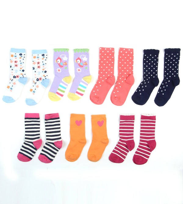 Girls Socks Pack Of 7 - 0240939