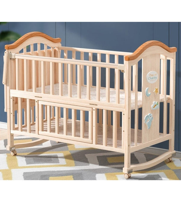 MQ WBB 716 Baby Cot (Natural)