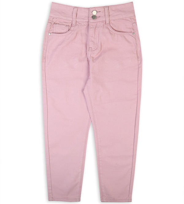 Girl's Denim Pant - Pink