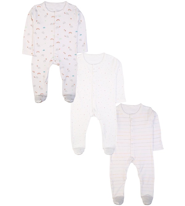 Boys Romper Pack Of 3 - 0289729