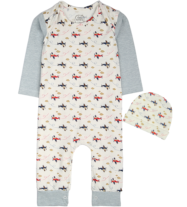 Boys Romper With Cap - 0292618