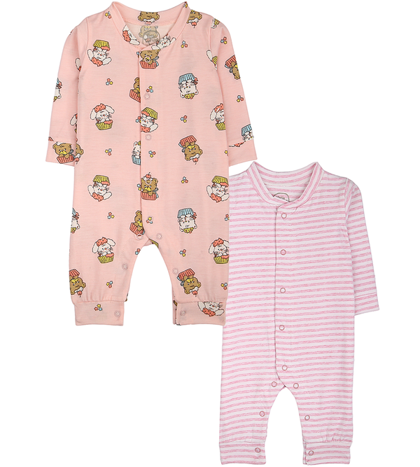 Girls Sleep Suit Pack Of 2 - 0292775