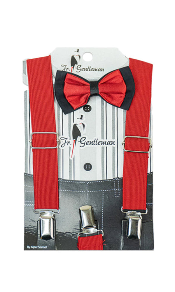 Suspender With Bow Tie Set - 0293349