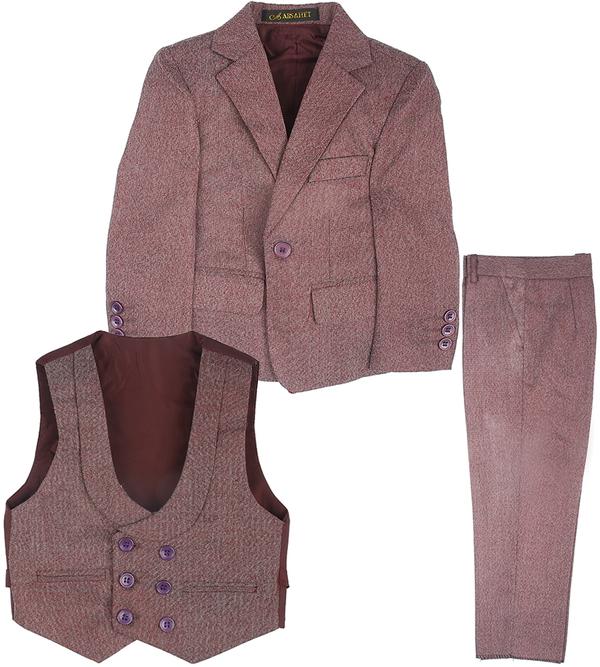 Boys 3 Pcs Coat Suit - 0294341