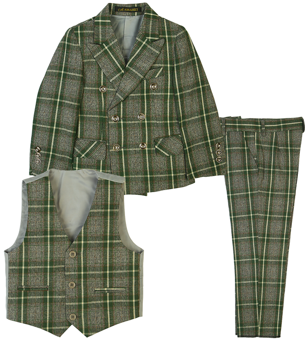 Boys 3 Pcs Coat Suit - 0294416