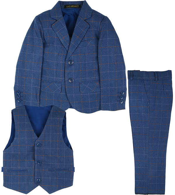 Boys 3 Pcs Coat Suit - 0294432