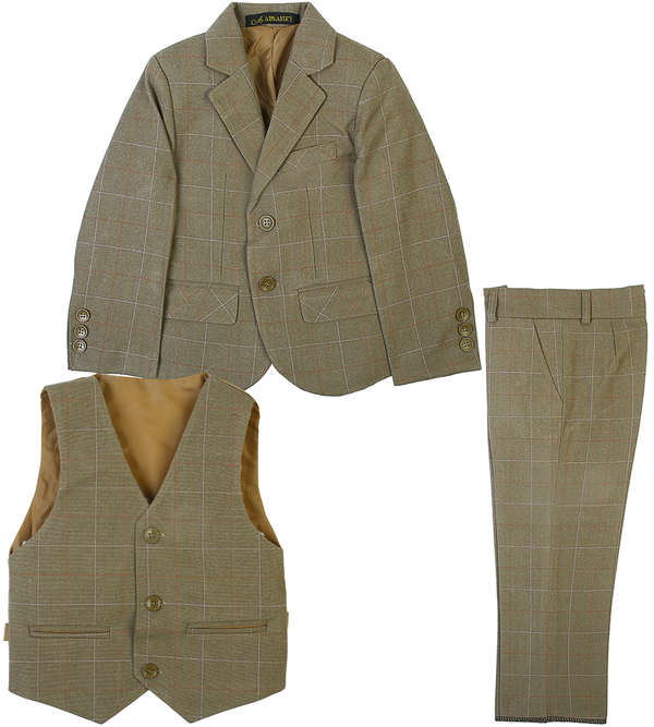 Boys 3 Pcs Coat Suit - 0294438