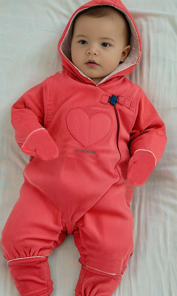 Girls Hooded Romper - 0296471