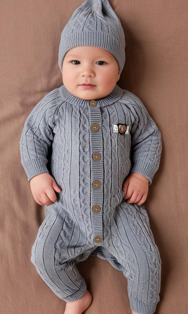 Boys Romper With Cap - 0298588