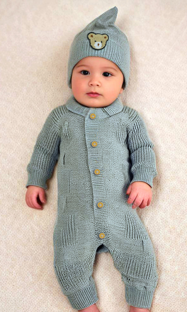 Boys Romper With Cap - 0298764