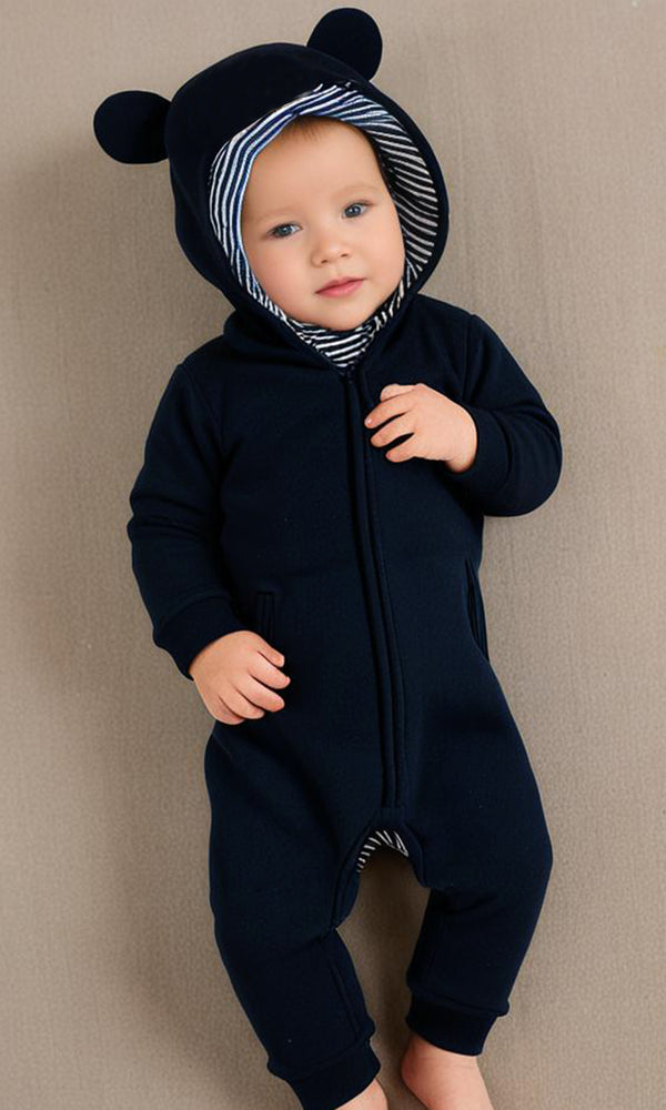 Boys Hooded Romper - 0299724