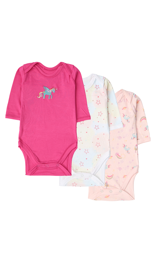 Girls Bodysuit Pack Of 3 - 0312263