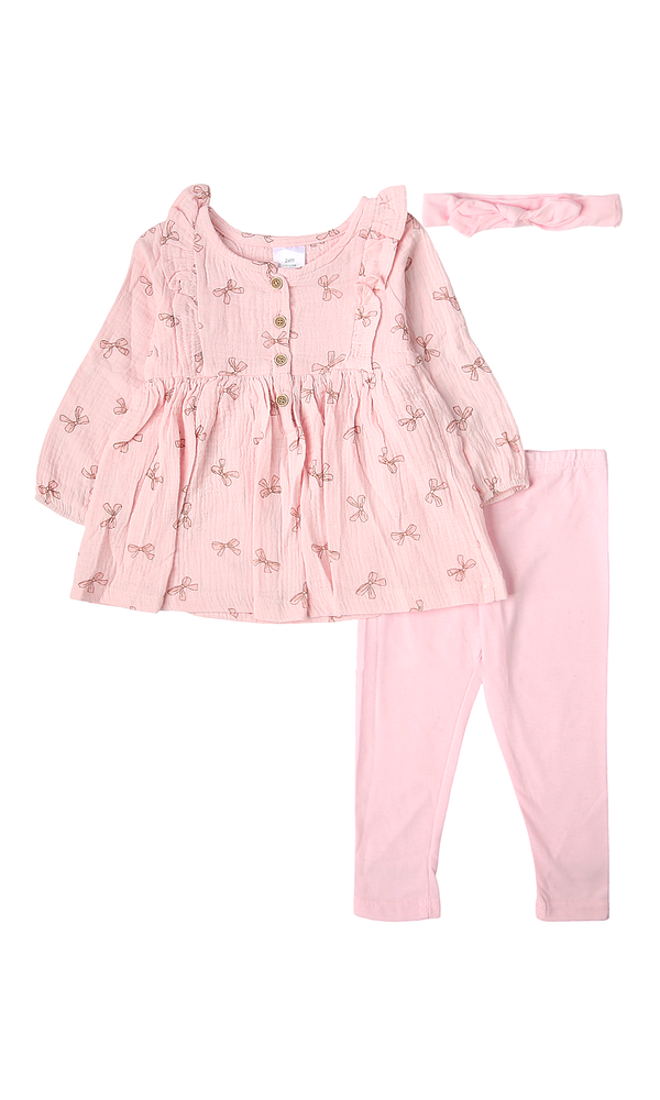 Girls 2 Pcs Suit With Head Band - 0318802