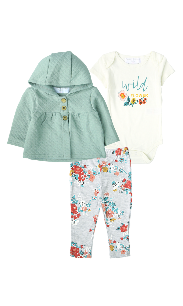 Girls 3 Pcs Suit - 0318872