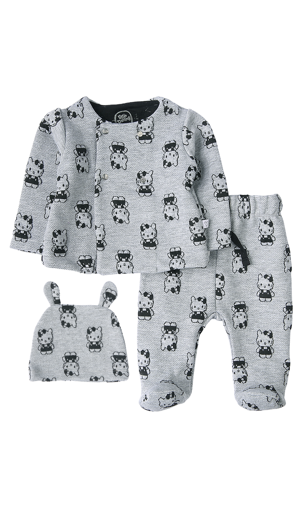 Girls Night Suit With Cap - 0319085