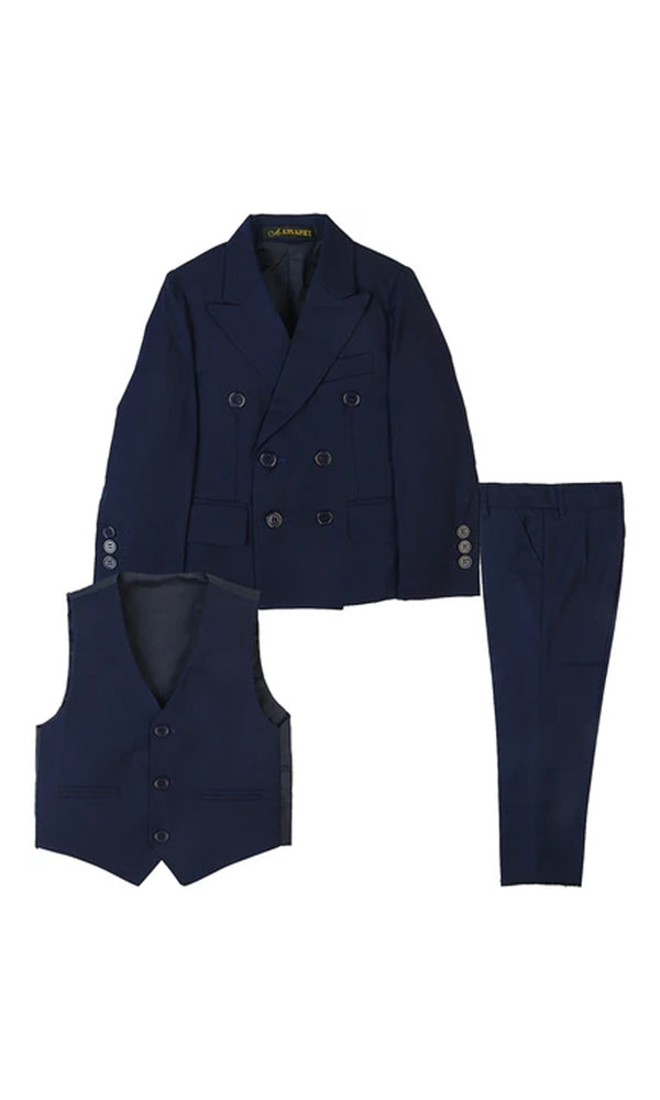 Boys 3 Pcs Coat Suit - 0294386