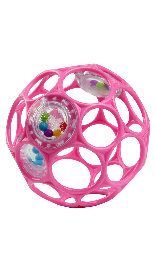 Oball Rattle Easy-Grasp Toy - Pink