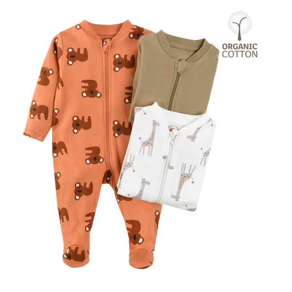 Boy's Set Rompers With Long Sleeves Mix Set 3 CC CUB2400878 00