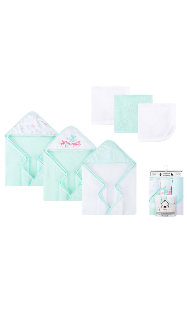 Bath Towel & Washcloth 6 Pcs Set - 0317784