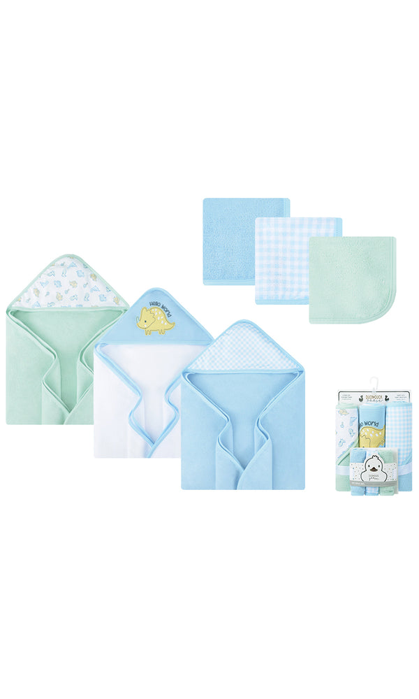 Bath Towel & Washcloth 6 Pcs Set - 0317779