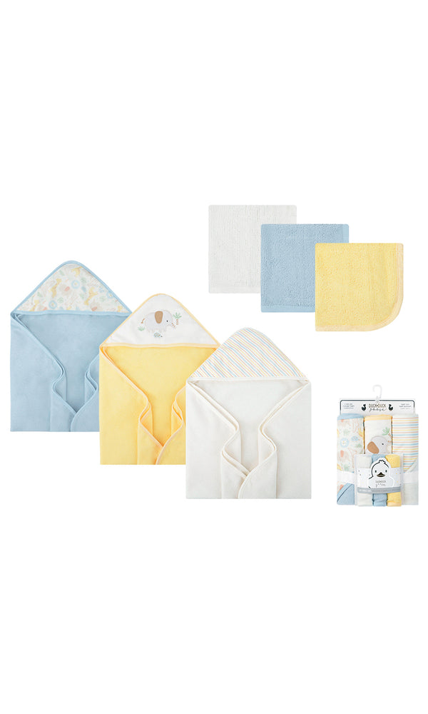 Bath Towel & Washcloth 6 Pcs Set - 0317776