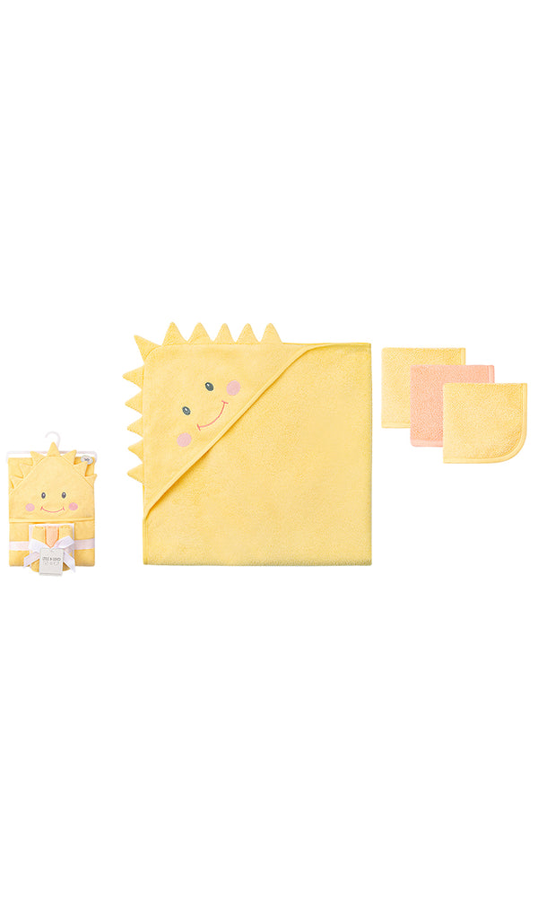 3D Hooded Towel & Washcloth Set - 0317940