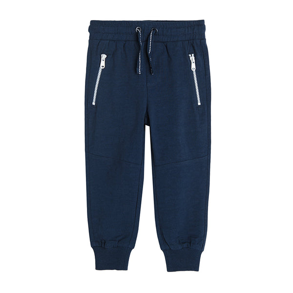 Boys Zipper Trousers Navy Blue