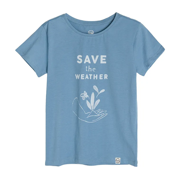 Girl's T-Shirt Organic Cotton Blue