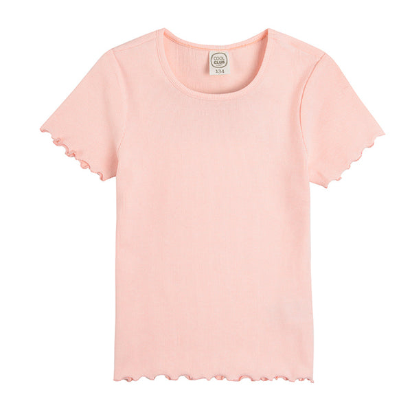 Girl's T Shirt Coral