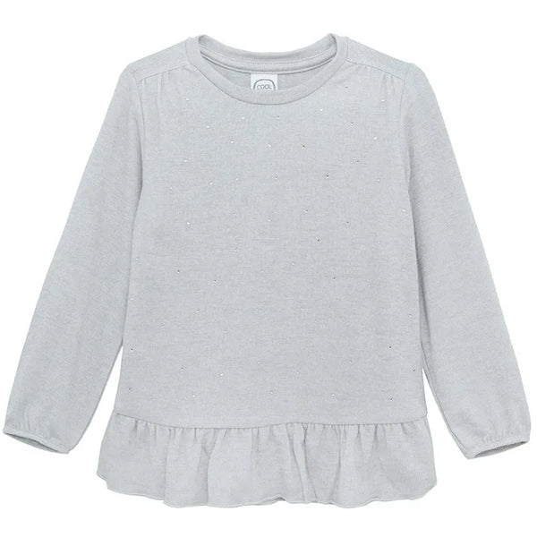 Girl's Long Sleeved Blouse Gray CC CCG2511091