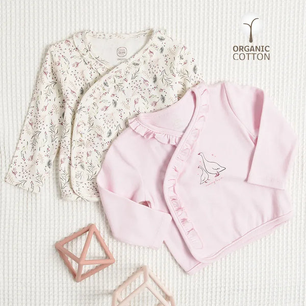 Girl's Jacket Organic Cotton Pink Ecru Set 2 Pack CC CNG2500337 00