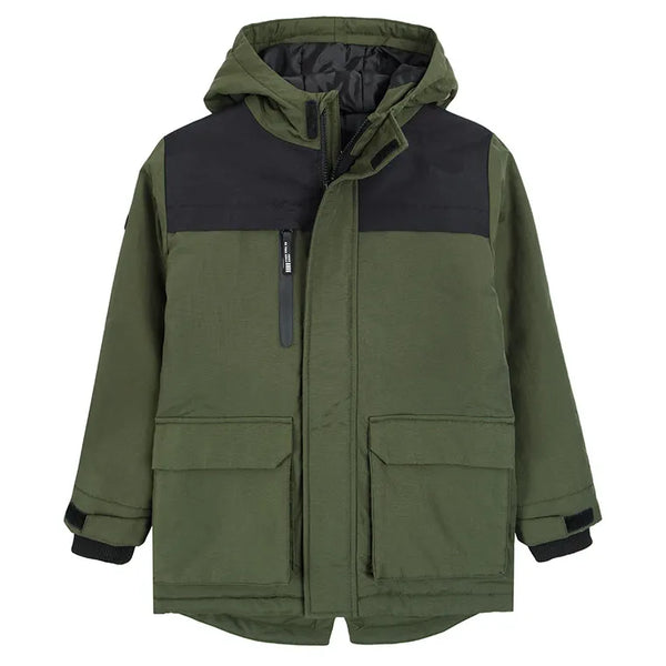 Boy's Hooded Jacket Dark Green CC COB2520238