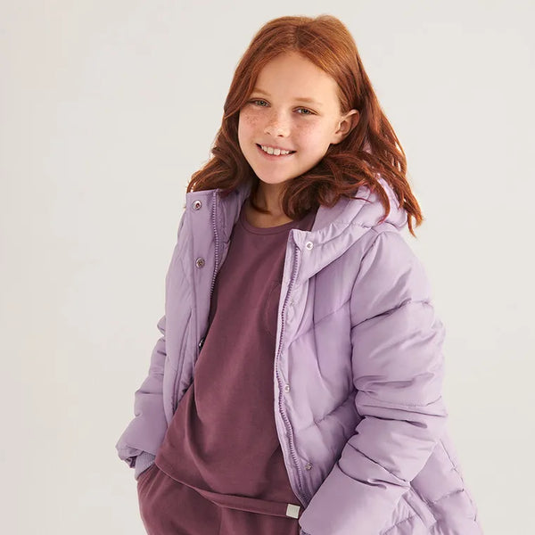 Girl's Hooded Jacket Light Purple