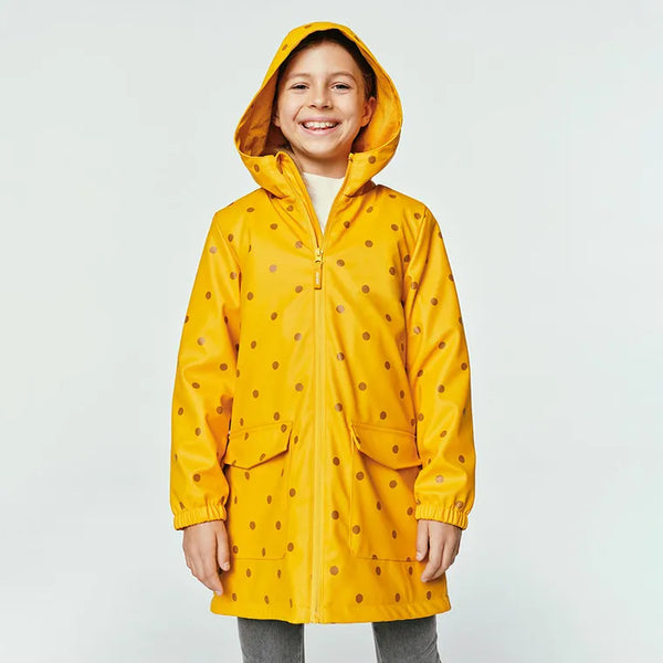 Girl's Hooded Rain Jacket Yellow CC COG2510729