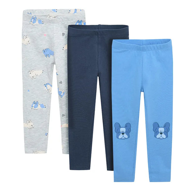 Girl's Leggings Sky Blue Navy Blue Gray Set 3 Pack CC CCG2511113 00