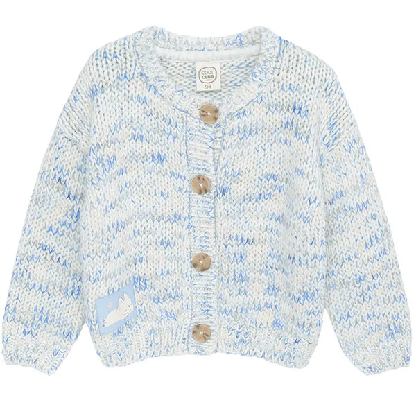 Girl's Sweater Cardigan Ecru CC CCG2511090