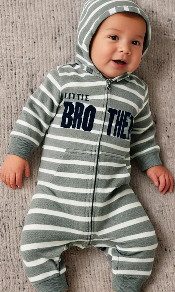 Boys Hooded Romper - 0299722