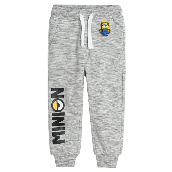 Boy's Sweat Pants Gray Minion