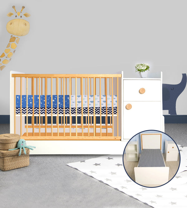 Mom Squad-01 Convertible Crib & Bed Set