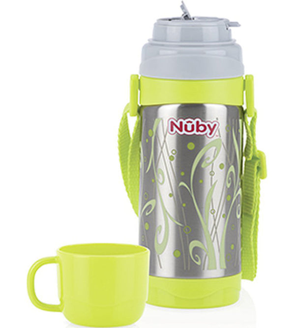 Nuby Stainless Steel Thermo Flowing Spout Cup - 360ml