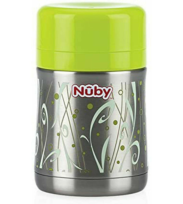 Nuby ID5470 Thermal Food Container with Spoon and Storage Compartment 450ML