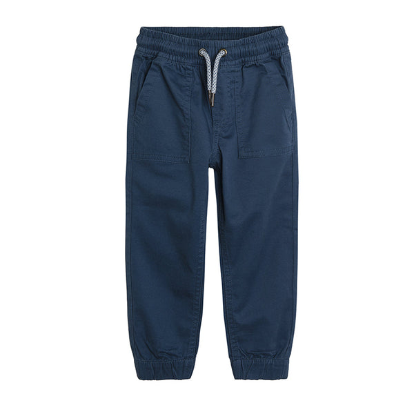 Cool Club Boy's Material Trousers Jogger Navy Blue CC CCB2410220