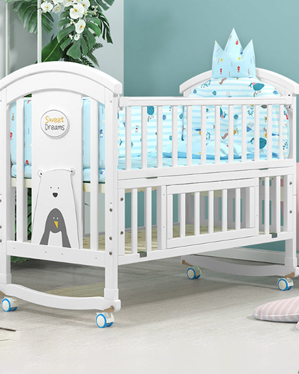 Mom Squad Baby Cot (White) WBB 707 (0265513) Zubaidas Online