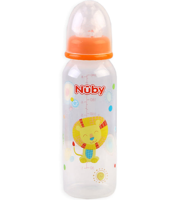 Nuby Standard Neck Bottle 240ml - Orange